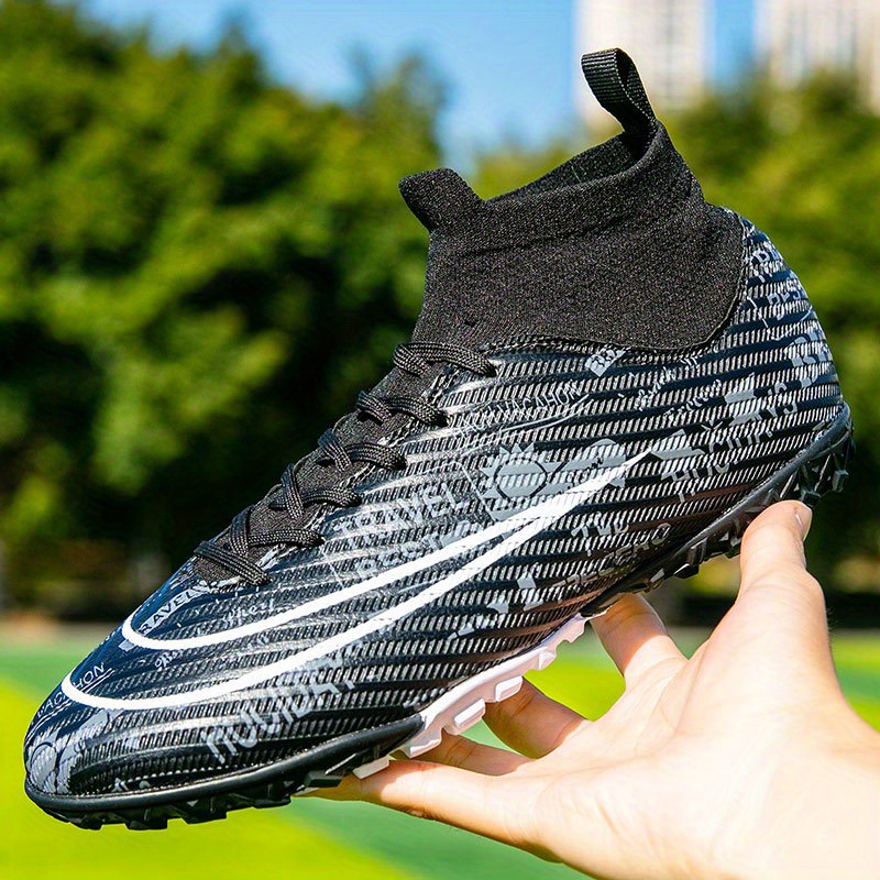 unisex soccer cleats with short studs tpu non slip lightweight waterproof anti dirt breathable fashionable athletic training football shoes details 8