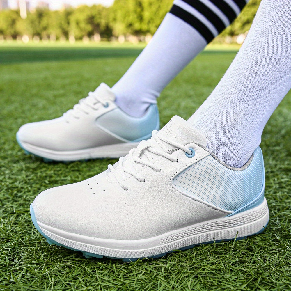 womens waterproof professional spike sneakers comfortable non slip golfing training shoes details 5