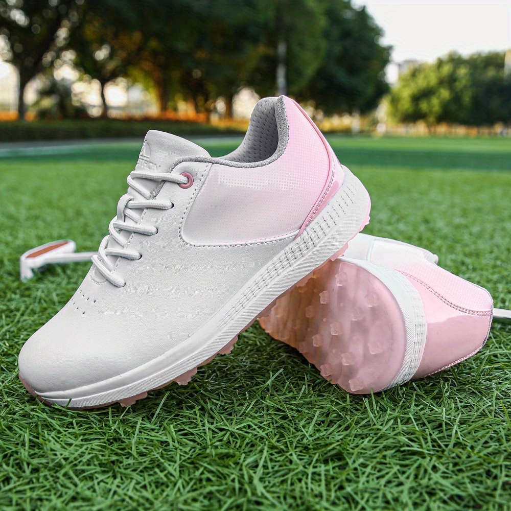 womens waterproof professional spike sneakers comfortable non slip golfing training shoes details 10