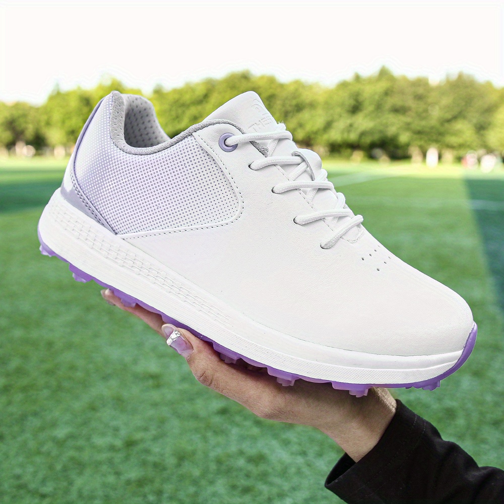 womens waterproof professional spike sneakers comfortable non slip golfing training shoes details 14