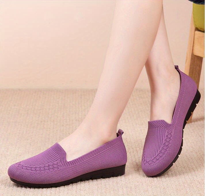 mesh breathable loafers shoes women s trendy solid color details 2