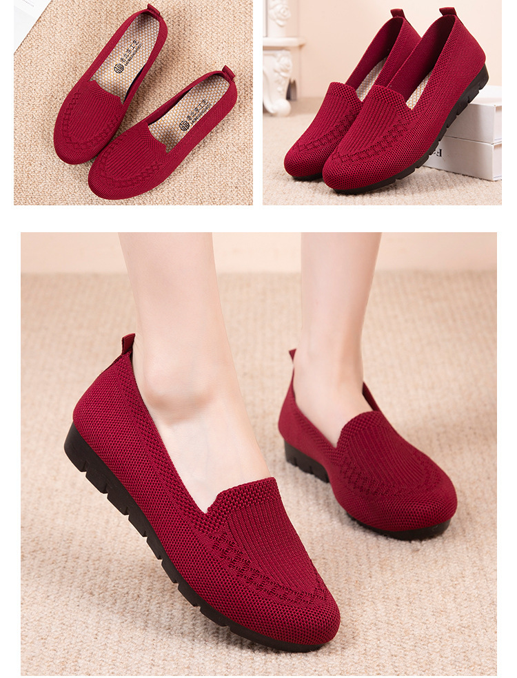 mesh breathable loafers shoes women s trendy solid color details 7