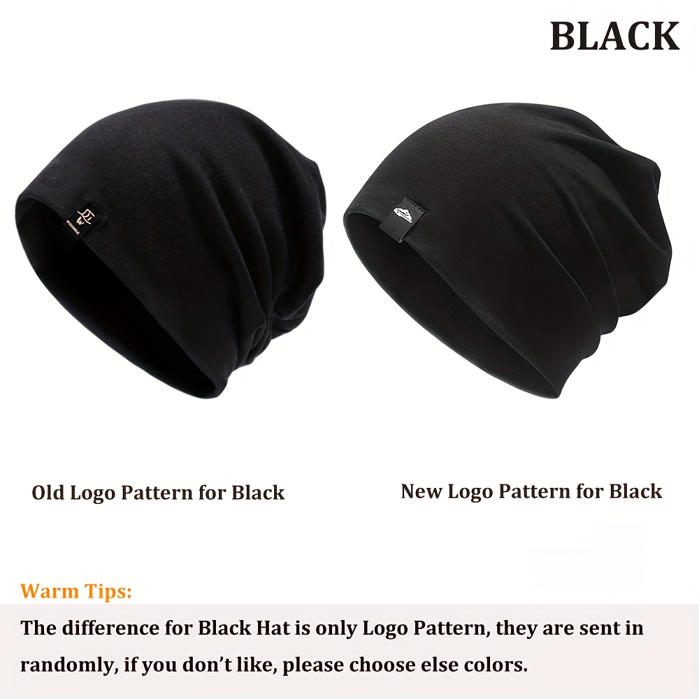 mens thin knitted beanie hat windproof plain color cap with cool hip hop style details 4