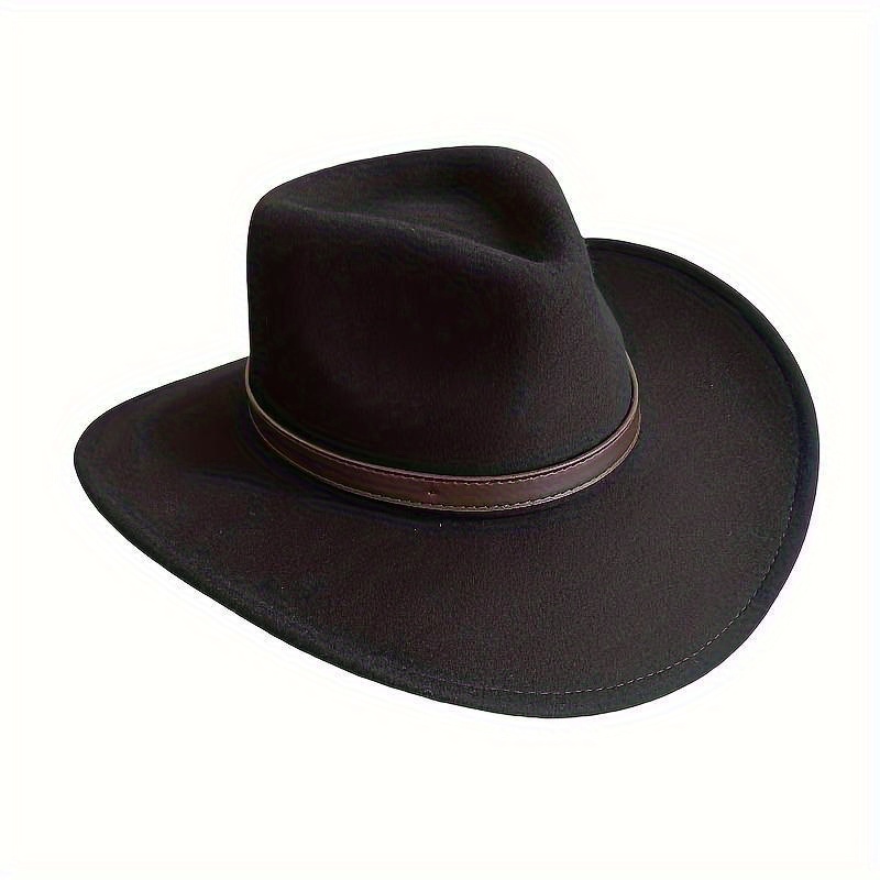 Premium Wool Cowboy Hat For Men & Women - Fashionable, Non-Stretch, Felt Design For Autumn & Winter Warmth Hats For Men Snapback Winter Hats For Women details 8